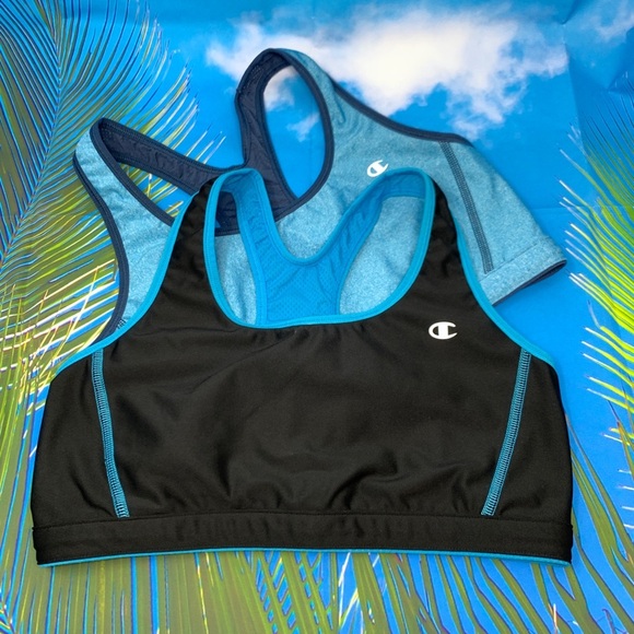 Champion Blue & Black Sports Bras set of 2 - Picture 8 of 8